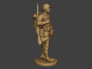 russian soldier ww2 walk r1 3D Print Model