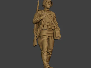russian soldier ww2 walk r1 3D Print Model