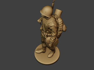 russian soldier ww2 walk r1 3D Print Model