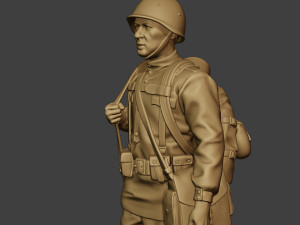 russian soldier ww2 walk r1 3D Print Model
