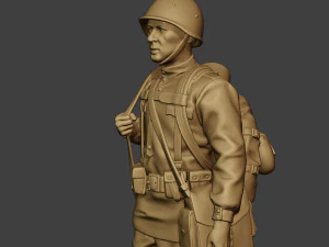 russian soldier ww2 walk r1 3D Print Model