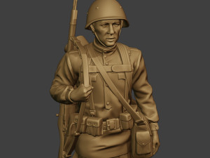 russian soldier ww2 walk r1 3D Print Model