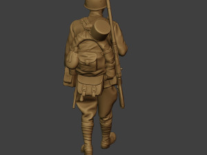 russian soldier ww2 walk r1 3D Print Model