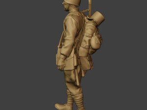 russian soldier ww2 walk r1 3D Print Model
