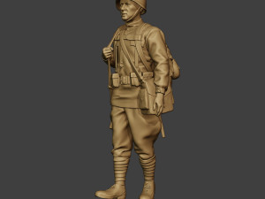 russian soldier ww2 walk r1 3D Print Model