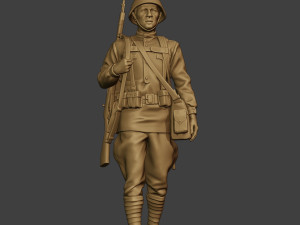 russian soldier ww2 walk r1 3D Print Model
