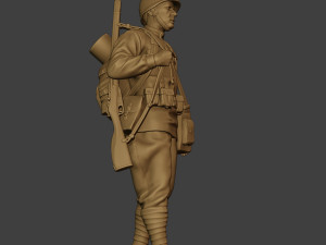 russian soldier ww2 walk r1 3D Print Model