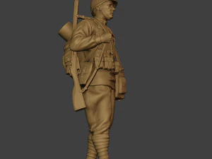 russian soldier ww2 walk r1 3D Print Model