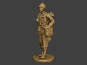 russian soldier ww2 walk2 r1 Modelo de Impressão 3D