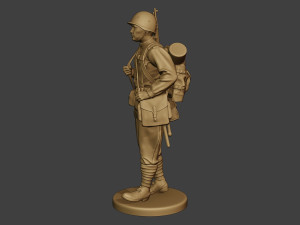 russian soldier ww2 walk2 r1 Modelo de Impressão 3D