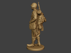 russian soldier ww2 walk2 r1 Modelo de Impressão 3D