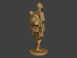 russian soldier ww2 walk2 r1 Modelo de Impressão 3D