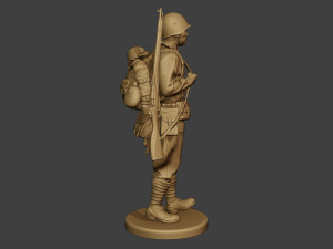 russian soldier ww2 walk2 r1 Modelo de Impressão 3D