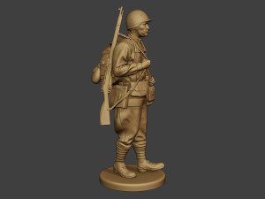 russian soldier ww2 walk2 r1 Modelo de Impressão 3D