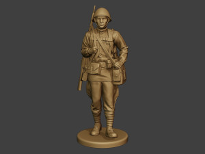russian soldier ww2 walk2 r1 Modelo de Impressão 3D