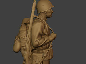 russian soldier ww2 walk2 r1 Modelo de Impressão 3D