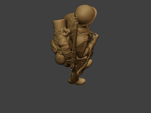 russian soldier ww2 walk2 r1 Modelo de Impressão 3D