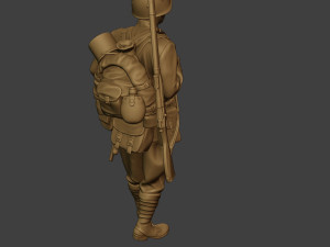 russian soldier ww2 walk2 r1 Modelo de Impressão 3D