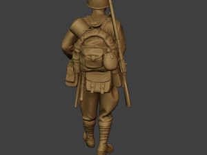 russian soldier ww2 walk2 r1 Modelo de Impressão 3D