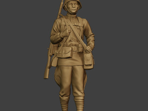 russian soldier ww2 walk2 r1 Modelo de Impressão 3D