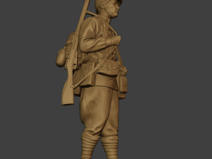 russian soldier ww2 walk2 r1 Modelo de Impressão 3D