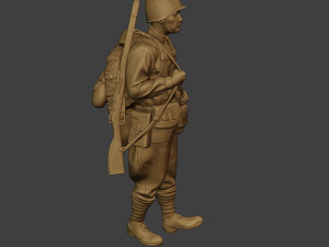 russian soldier ww2 walk2 r1 Modelo de Impressão 3D