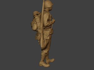 russian soldier ww2 walk2 r1 Modelo de Impressão 3D