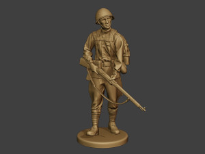 russian soldier ww2 walk3 r1 3D Print Model