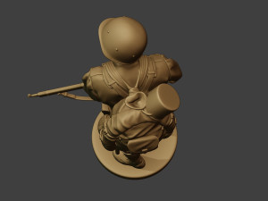 russian soldier ww2 walk3 r1 3D Print Model