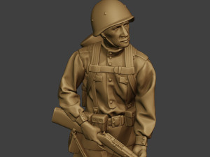 russian soldier ww2 walk3 r1 3D Print Model