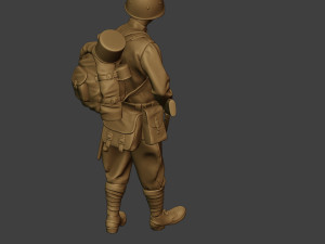 russian soldier ww2 walk3 r1 3D Print Model