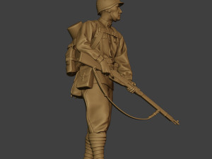 russian soldier ww2 walk3 r1 3D Print Model