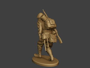 russian soldier ww2 walk4 r1 3Dプリントモデル
