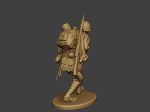 russian soldier ww2 walk4 r1 3Dプリントモデル