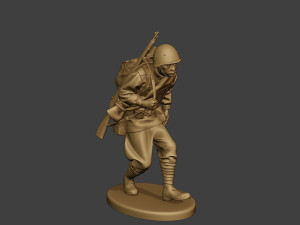 russian soldier ww2 walk4 r1 3Dプリントモデル