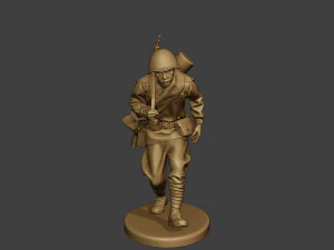 russian soldier ww2 walk4 r1 3D Print Model