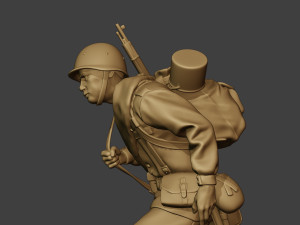 russian soldier ww2 walk4 r1 3Dプリントモデル