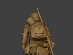 russian soldier ww2 walk4 r1 3Dプリントモデル