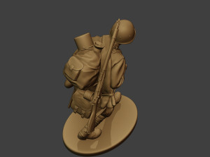 russian soldier ww2 walk4 r1 3Dプリントモデル