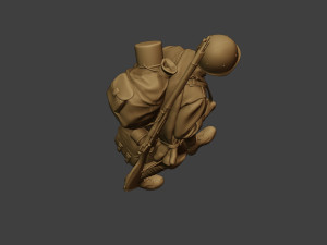 russian soldier ww2 walk4 r1 3Dプリントモデル