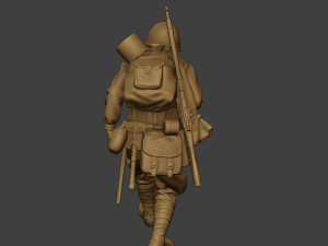 russian soldier ww2 walk4 r1 3Dプリントモデル
