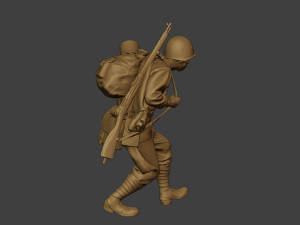 russian soldier ww2 walk4 r1 3Dプリントモデル