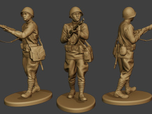russian soldier ww2 walk5 r1 3D Print Model