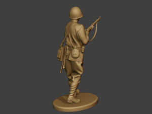 russian soldier ww2 walk5 r1 3D 프린트 모델