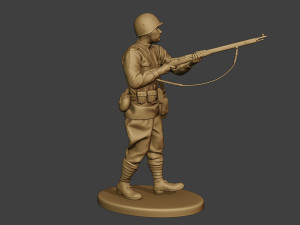 russian soldier ww2 walk5 r1 3D 프린트 모델