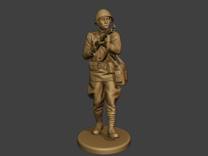 russian soldier ww2 walk5 r1 3D 프린트 모델