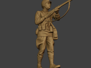 russian soldier ww2 walk5 r1 3D 프린트 모델