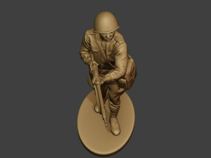 russian soldier ww2 walk5 r1 3D 프린트 모델