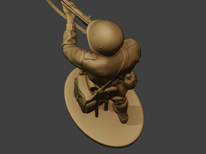 russian soldier ww2 walk5 r1 3D 프린트 모델