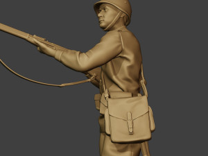 russian soldier ww2 walk5 r1 3D 프린트 모델